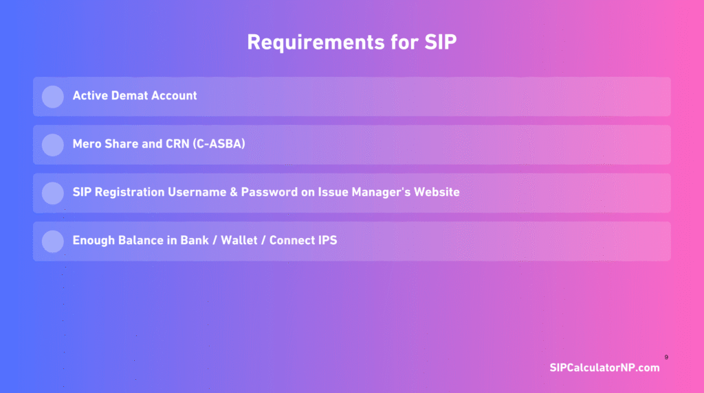 SIP Payment